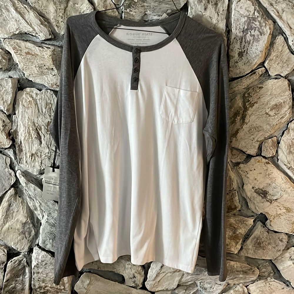 Rogue State Henley Shirt NWT!